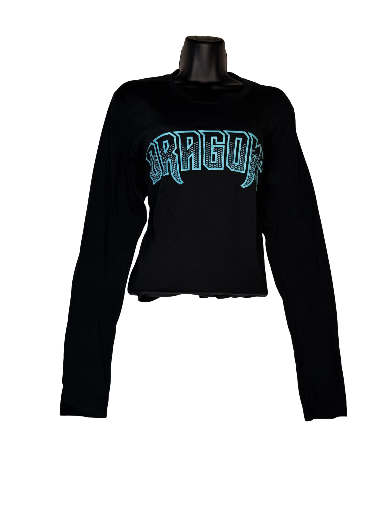 Womens Wordmark Black Long Sleeve SanMar