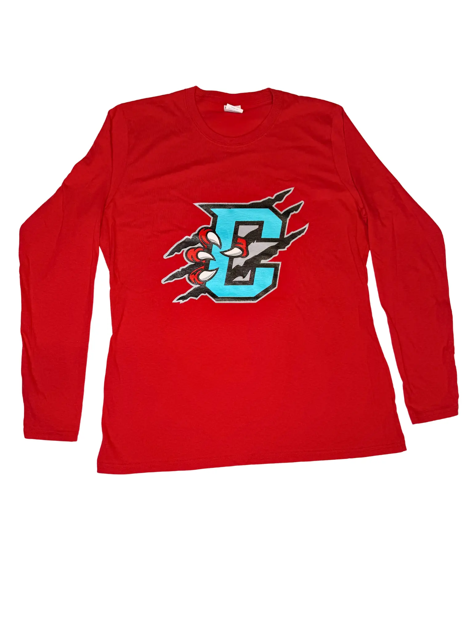 Womens Main Logo Red Long Sleeve SanMar
