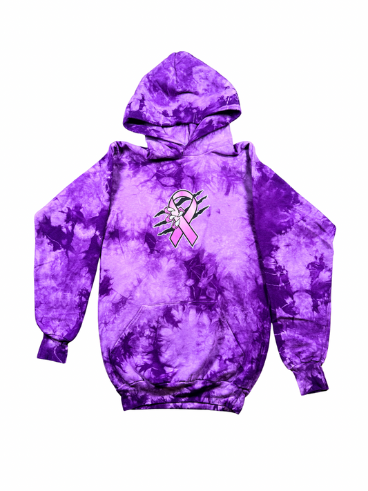 Dragons Fight Cancer Youth Tie-Dye Hoodie