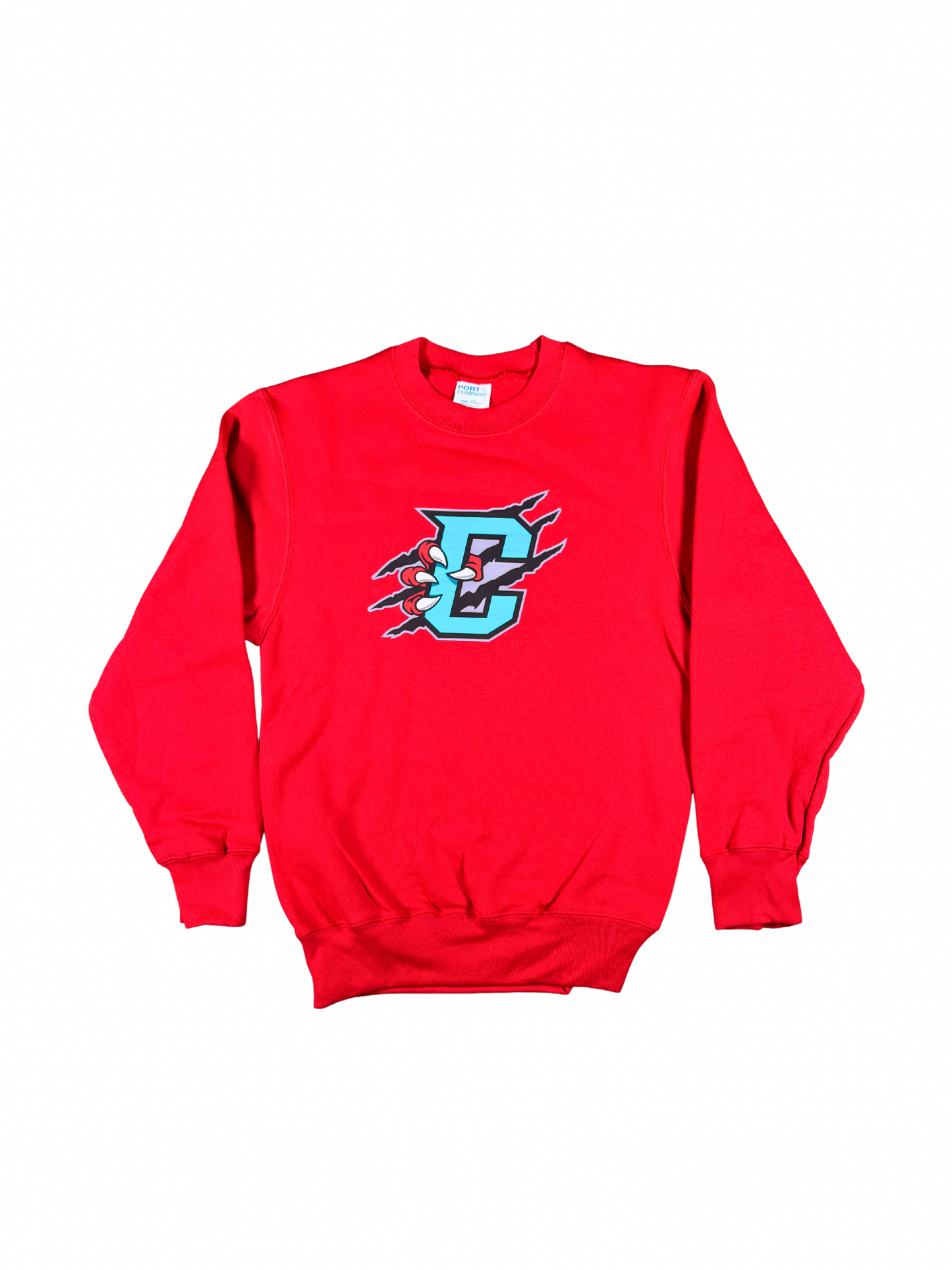 Youth Primary Logo Red Crewneck
