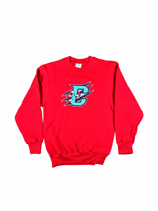 Youth Primary Logo Red Crewneck