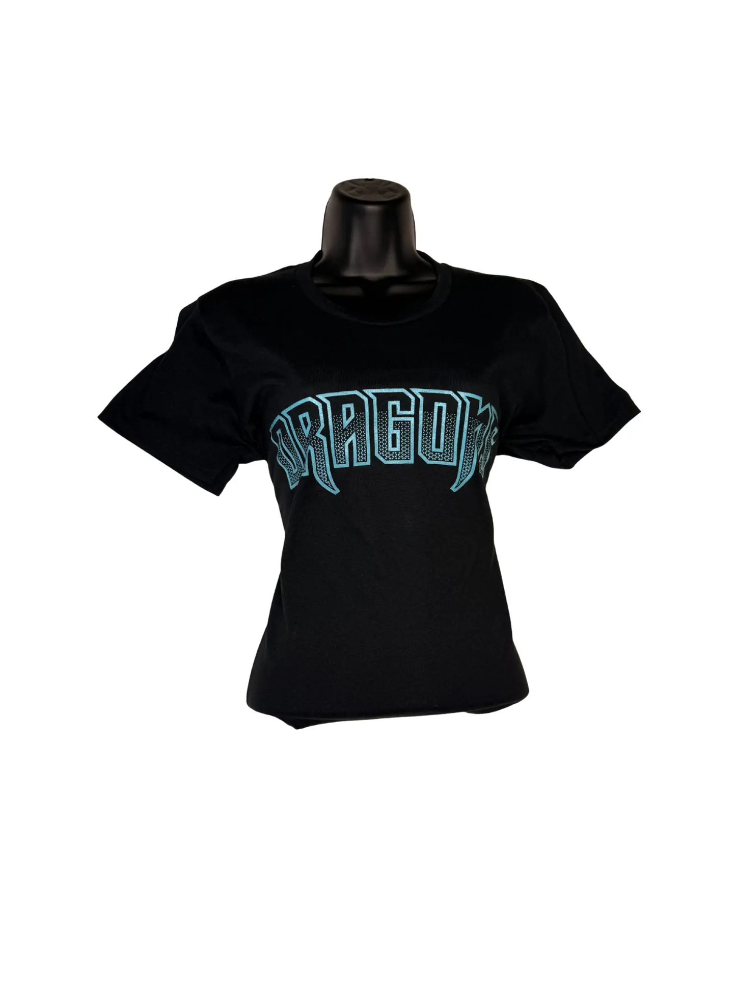 Womens Wordmark Black Short Sleeve SanMar