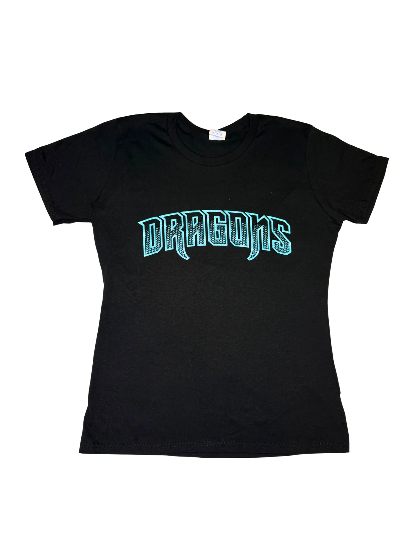 Womens Wordmark Black Short Sleeve SanMar