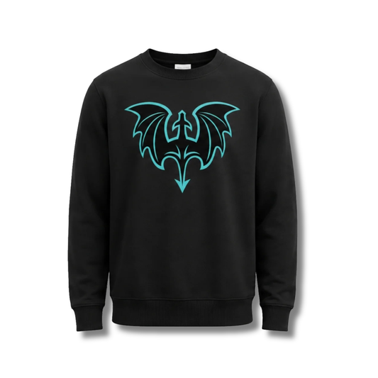 Youth Black Dragon Icon Crewneck