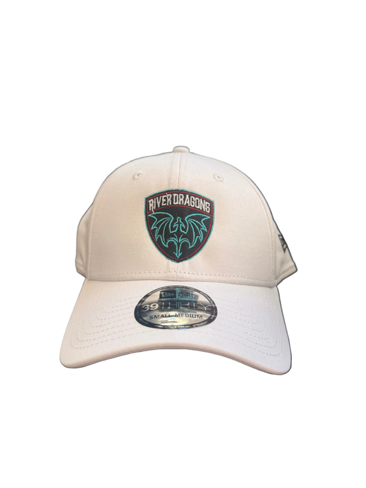White New Era Fitted Cotton Cap