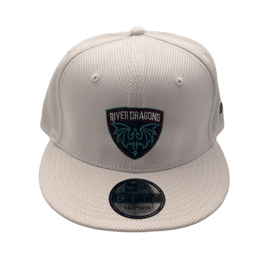 White New Era Moisture-Wicking Flat Bill Snapback